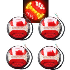 4x LED Rückleuchte Rund