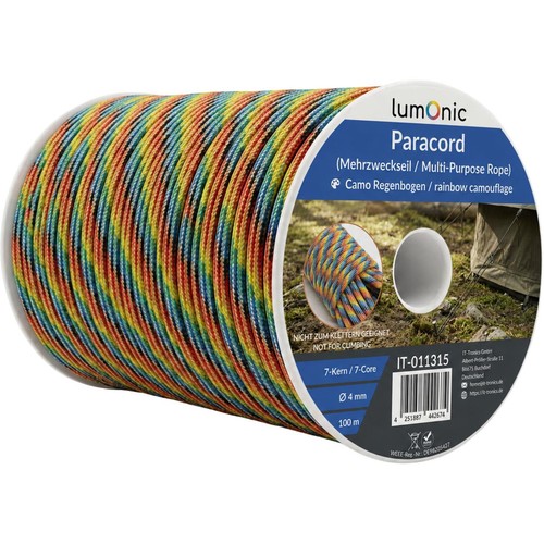 100m paracord 4mm camo - 100m,