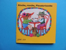 Pixi Buch alt - Nr. 204 Rische, rasche, Plaudertasche - 2.  Aufl. 1982