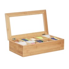 Teebox bambus Teeaufbewahrung