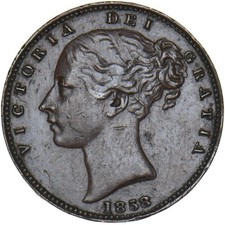 1858 Farthing - Victoria