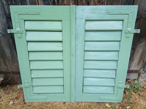 Paar fensterladen holz - 1,