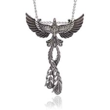 Halskette Phoenix Feder Vogel