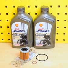 Ölwechselset Original Ölfilter Shell 15w50 Motorenöl Für: Piaggio Beverly 350