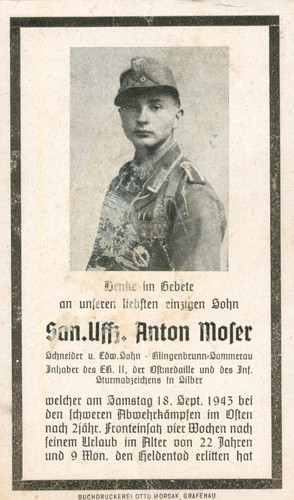 Wk2 sterbebild deathcard - wk2,
