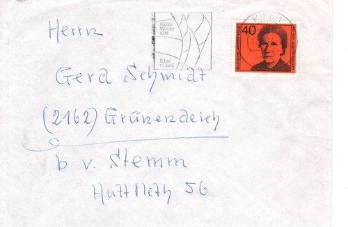 Kieler woche 1974 werbestempel - woche,
