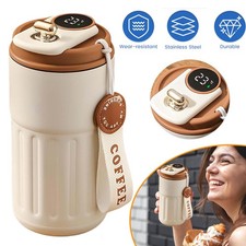 Thermobecher 410ML Kaffeebecher to Go Auslaufsicher Edelstahl Becher mit Deckel