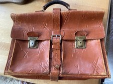Aktentasche Rindsleder DDR Vintage Tasche Schultasche