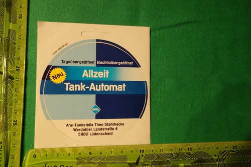 Alter aufkleber tankstelle - aufkleber,