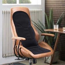 Massage-Sitzauflage Massagesitz mit Sitzheizung für Auto & Zuhause + Adapter 12V