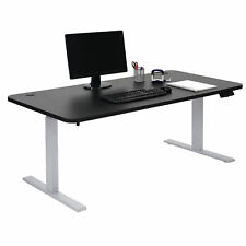 B-Ware Schreibtisch MCW-D40, Bürotisch, höhenverstellbar 160x80cm, schwarz, grau