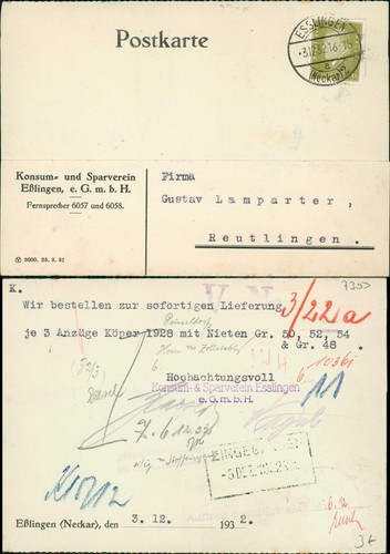 Esslingen postkarte mit - esslingen,