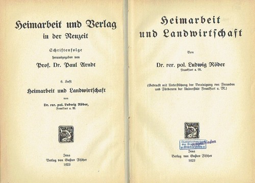 Röder heimarbeit und - röder,