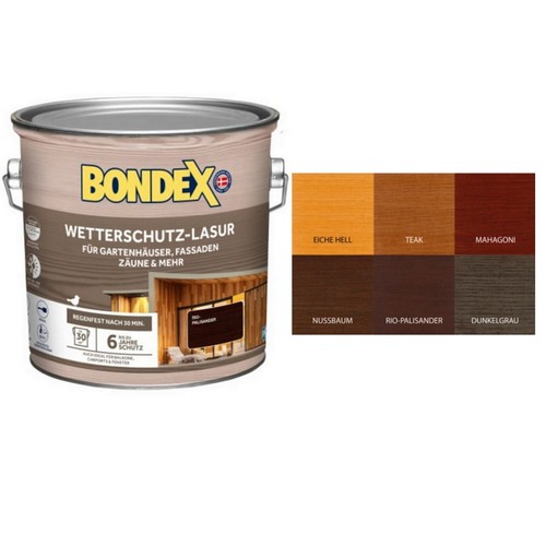 Bondex wetterschutz lasur 5l - bondex, 2,5l
