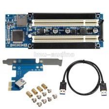 PCI-E Express X1 to Dual PCI