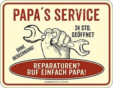 Geburtstag Blechschild Papa