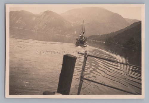 Dampfer auf dem mondsee mit - dampfer,