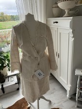 Bouclé Kostüm 40 Cremeweiss 