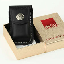 IMCO Sturm-Feuerzeug-Etui * Echt Leder * für Triplex & Co. * schwarz * NEU