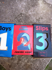 Boys Slips im 3er Pack weiß+blau+grün  Gr. 128/140 -NEU-