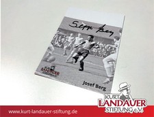 Autogrammkarte Josef Berg -