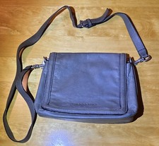 Liebeskind Berlin, Handtasche Damen,  Messenger Tasche Leder, Grau, Cross-Over
