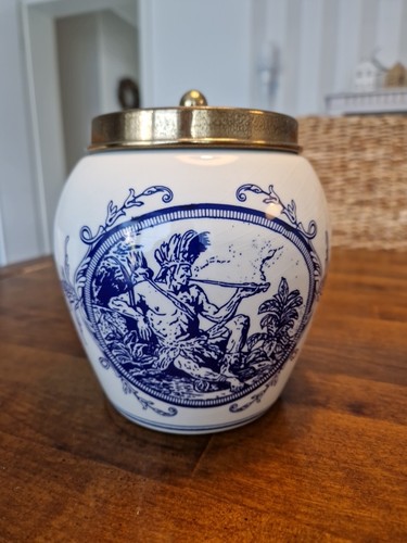 Tabaktopf delft blau vintage - tabaktopf,