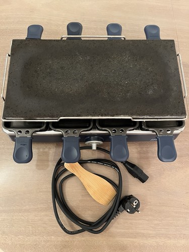 Heißer stein und raclette - heißer,