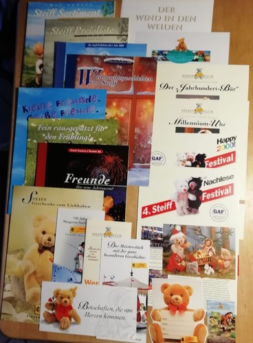 Steiff kataloge sortiment - kataloge,