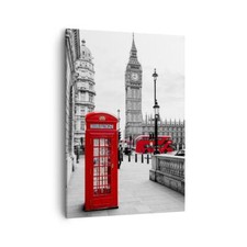Wandbilder 50x70cm Leinwandbild Schuppen Telefon London Bilder Art Wanddeko