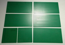 Lego 7 Green Plates Building