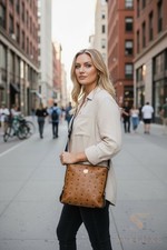 Mcm top zip - messenger, bag