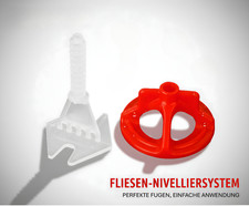 Fliesen Nivelliersystem  Verlegehilfe Schraublaschen Gewindehauben Werkzeug 2 mm