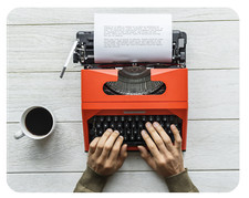 Mousepad Schreibmaschine 24x19