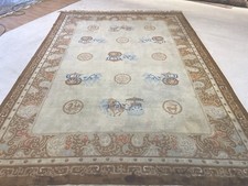 Edeler Peking Antik mit Zertifikat handgeknüpft pastell grün 350x250 Top Zustand