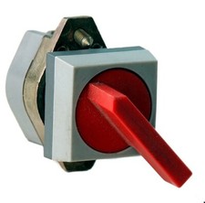 Wahlschalter Betätigungselement rot rastend Knebel, EAO Serie: 704.300.0.12, 1St