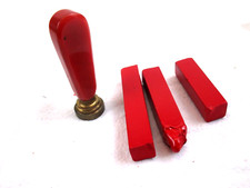 Pelikan Siegellack Banklack 15/10 ohne OVP Initialien EB rot VINTAGE (2D)