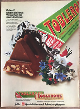 ORIG WERBUNG REKLAME 1975  TOBLERONE Tobler Spezialitäten nach Schweizer  Rezept