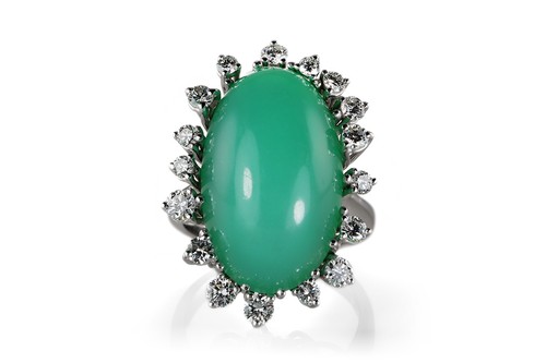 Ring chrysopras 0 ct - chrysopras, 8,0
