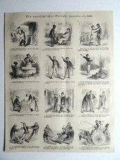 Ein unersetzlicher Verlust. Zeichnung E. Stauber, Karikaturen Holzstich von 1879