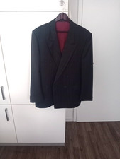 HERRENSAKKO AUS BESTER SCHURWOLLE IN DUNKELGRAU IN GR.54 !! ZWEIREIHER !!