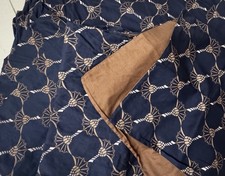 Orig JOOP Set 7 tlg Bettwäsche 220 x 240cm 6 Kissen 80x80 80x40 40x40 Blau Beige