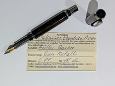 Edelholzstift Füllerfederhalter Füller Baron Ebenholz
