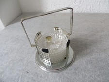 HOFBAUER - ECHT BLEIKRISTALL - UNTERSETZER - METALLSTÄNDER -  24% BLEIGEHALT