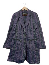 AIRFIELD bodenlanger Mantel Damen Mantel Gr. DE 44 schwarz-lila