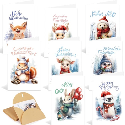 Weihnachtskarten set stück - set,