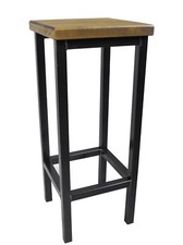 Barhocker Stahl Holz massiv