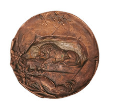 JUGENDSTIL BRONZESCHALE