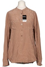 EQUIPMENT Bluse Damen Oberteil Hemd Hemdbluse Gr. S Seide Beige #wwnsgvb