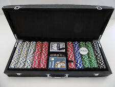 Pokerkoffer Set Poker Laser Chips Koffer Profi Karten Würfel Dealer Modiano Ride